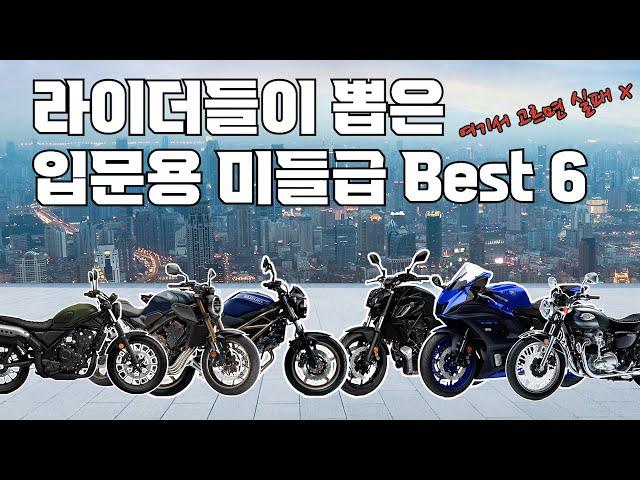 입문용 미들급 바이크 Best 6 추천