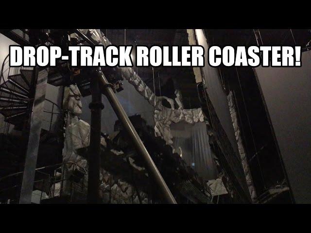 Darkmare Drop Track Roller Coaster POV! AWESOME!!! Cinecitta World Italy