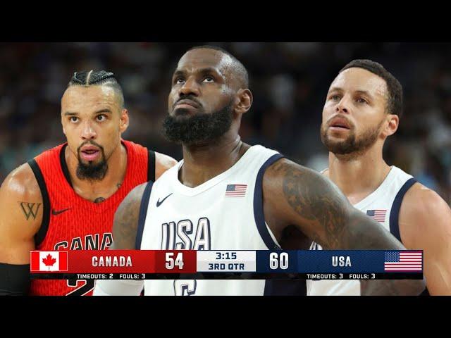 Team USA vs Canada FULL Game Highlights - Olympics Warm-up 2024