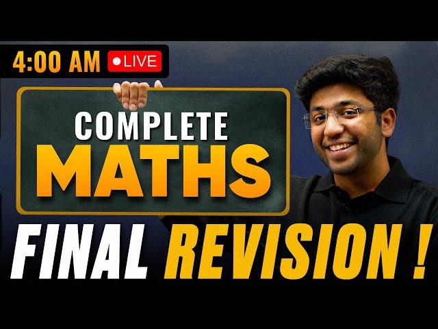 Class 10th Maths FINAL REVISION  | Most Important Questions and Concepts | Shobhit Nirwan