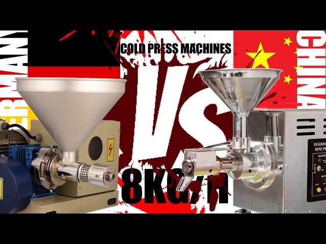 COMPARISON OF TWO TYPES OF MOST POPULAR COLD OIL PRESS MACHINES - GERMANY VS. CHINA - PERSSEH CO.