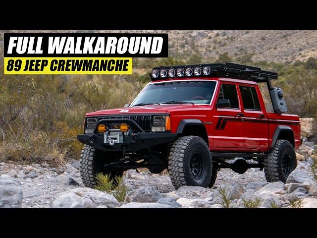 Crewmanche Walkaround | Jeep Comanche, Dana44, Wilwood brakes, 35" Maxxis