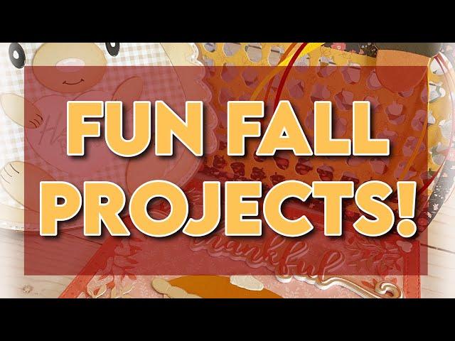 Fall projects using NEW Scrap Diva Designs dies!  