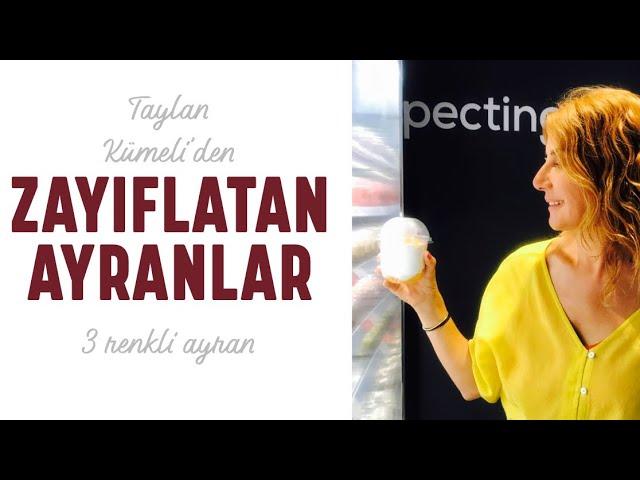 ZAYIFLATAN AYRANLAR- 3 renkli ayran tarifimiz️