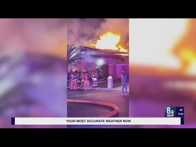 Neighbor describes rushing to scene of west Las Vegas valley house fire