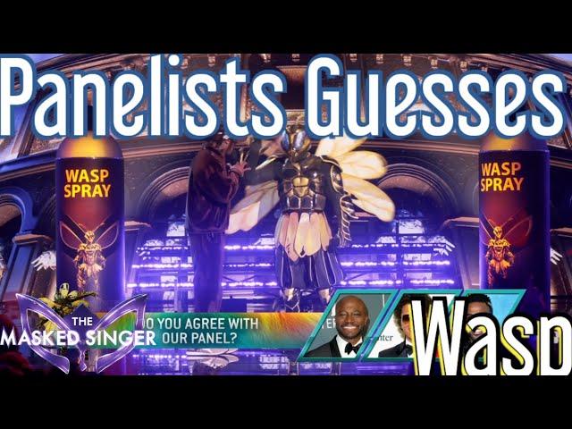 Panelists Guesses on Wasp / The Masked Singer USA Season 12 Ep. 4