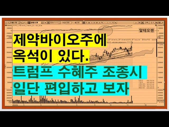 제약바이오주에 옥석이 있다.트럼프 수혜주 조종시 일단 편입하고 보자