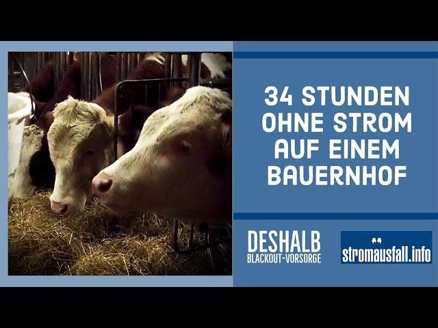 34 Stunden Stromausfall auf einem Bauernhof | Warum du dich auf einen Blackout vorbereiten solltest