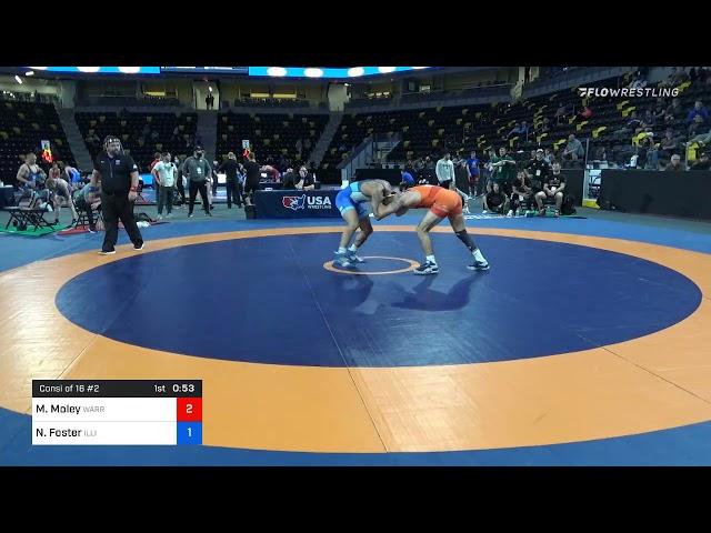 74 Kg Consolation - Matt Moley, Warrior Wrestling Club Vs Nick Foster, Illinois