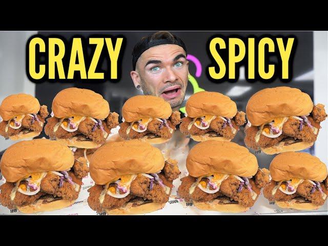 MASSIVE SPICY CHICKEN SANDWICH CHALLENGE (California’s Biggest) | Joel Hansen Raw