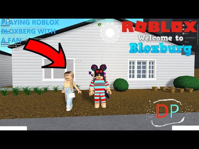 PLAYING ROBLOX BLOXBURG WITH A FAN! (House Tour Coming soon) l Roblox