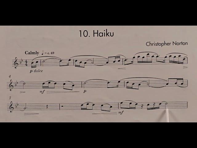 10 Haiku piano accompaniment at rehearsal speed