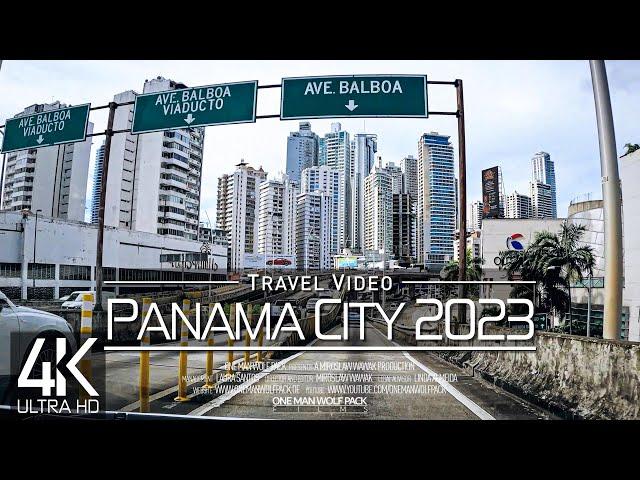 【4K 60fps】 2 HOUR RELAXATION FILM:  «Driving in Panama City (Panamá)» Ultra HD  UHD 2160p AmbiTV