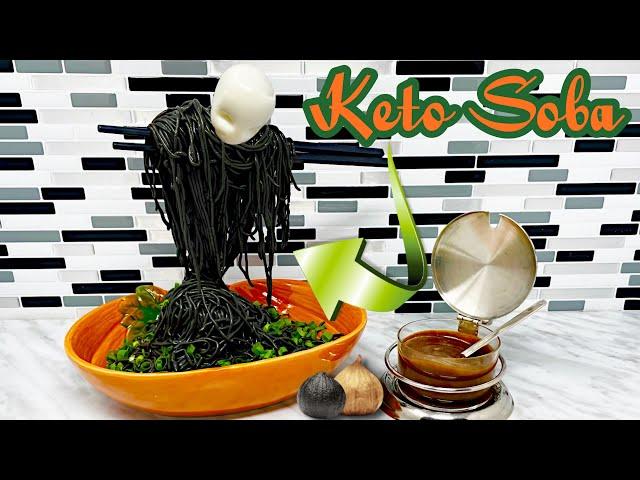  Keto black garlic soba noodles & egg with tips to keto lasagna | Original Keto noodle Recipe