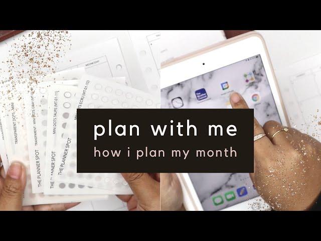 Plan with Me // My monthly planning routine to organize events, projects and work calendars