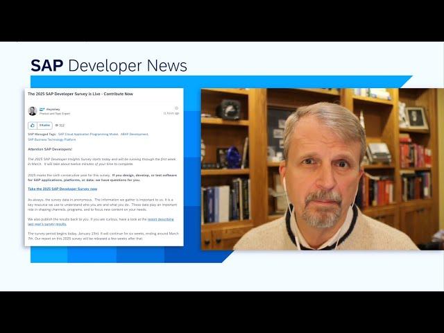 Dev Survey, Cloud SDK for AI, CodeConnect, Wait in BPA, Integration Group | SAP Developer News