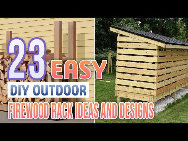 23 Easy DIY Outdoor Firewood Rack Ideas and Designs