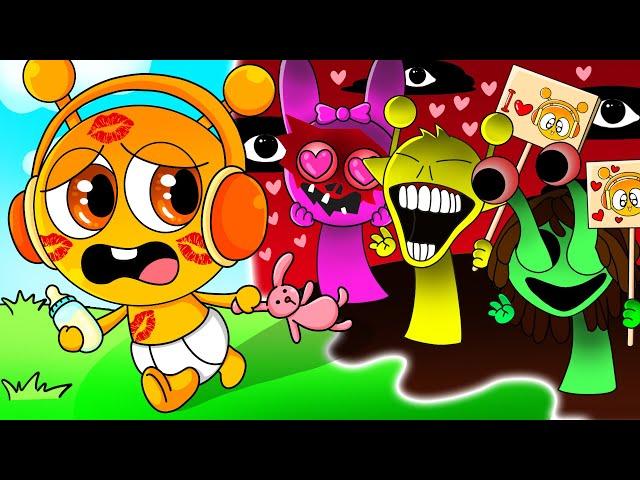 Incredibox Sprunki - BABY ORANGE OREN GETS A FAN CLUB?! | Incredibox Sprunki Animation