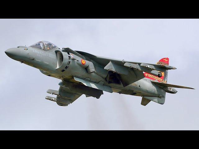 HARRIER JUMP JET HOVERING OVER RIAT 2024 - 4K