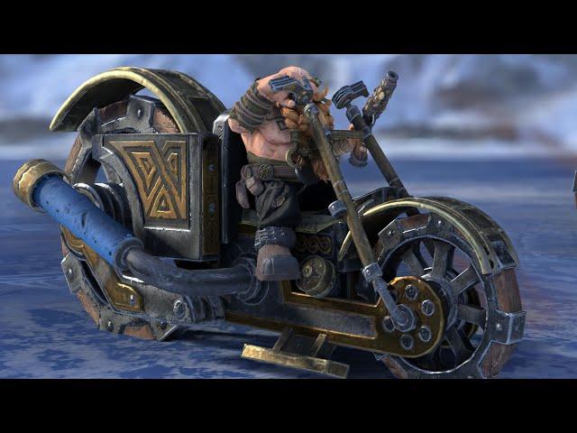 Dwarfs get Gyrocycles (motorcycles)