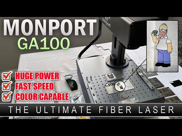 Monport GA100 MOPA Fiber Laser - 100W Of ULTIMATE Laser Power!