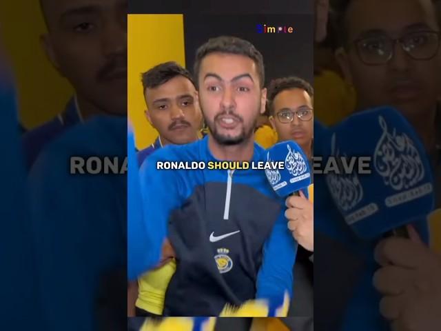 Al nassr fans ask Cristiano Ronaldo to leave 