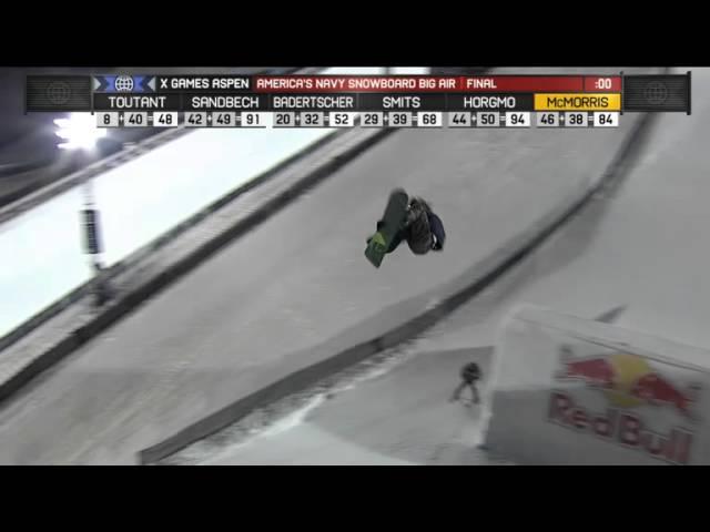 Mark McMorris Run 7 Snowboard Big Air final - X Games