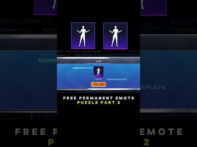 Get Free Permanent Emote In Pubg Mobile 3.9 Update Puzzle Solving Event #shorts