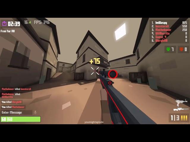 Krunker.io Sniper Montage #1 (Pro Gameplay?)