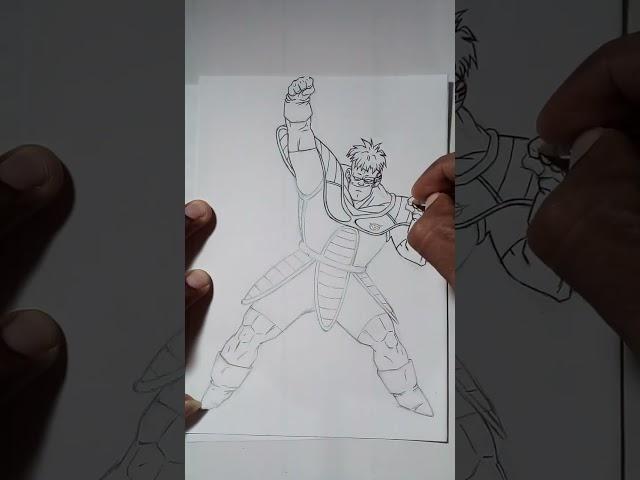 Desenhando Rikum (Recoome) DBZ #lineart  #dbz