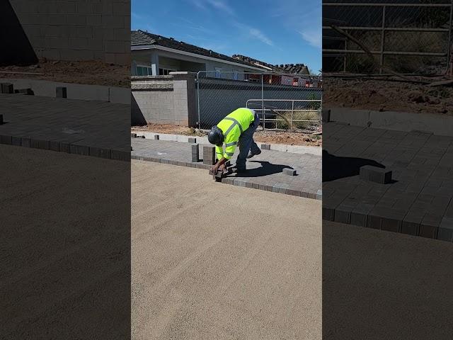 #laying pavers #construction #pavers #concrete #porcelainpavers