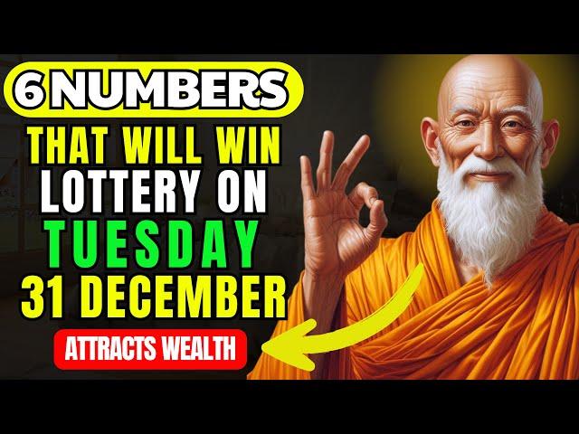 Lucky Numbers: 6 Numbers To Win Jackpot Lottery On Tuesday 31st December 2024 | Buddhist Teachings