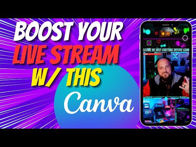 Add overlays to your Tik Tok live using Canva!