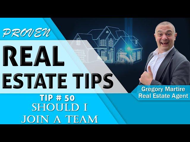 Should I join a team? || How to Become a Real Estate Agent