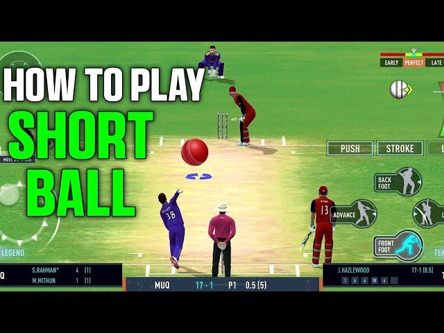 How To Play short Ball | Real cricket 24 batting tips | RC 24 batting tips