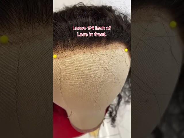 How to fix cutting to much lace on Wig