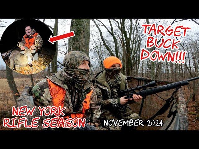 A TARGET BUCK Finally Goes Down!!! (Dad's Turn) New York Rifle Season 2024