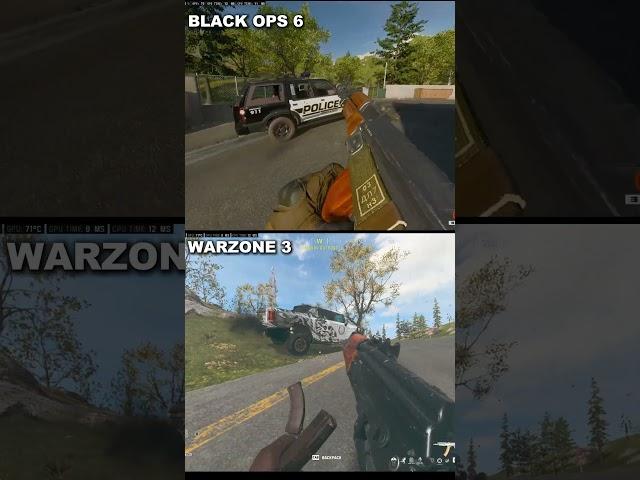 Black Ops 6 vs Warzone car blast #cod #mw3 #callofduty #bo6 #shorts