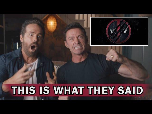 lip reading Hugh Jackman and Ryan Reynolds REACTION Deadpool 3 Wolverine Announcement