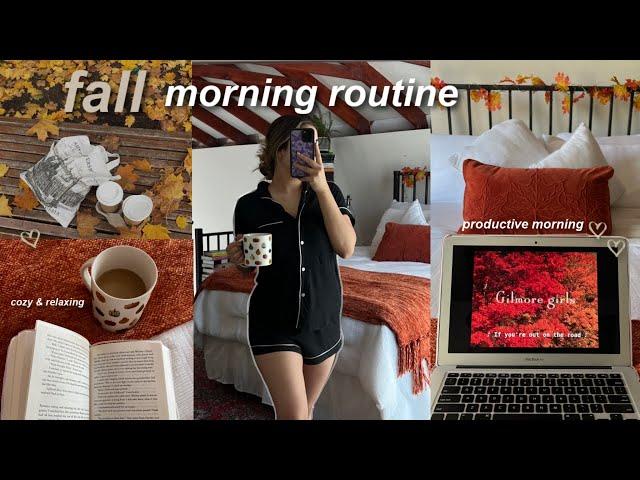 FALL MORNING ROUTINE! productive, realistic, & relaxing morning