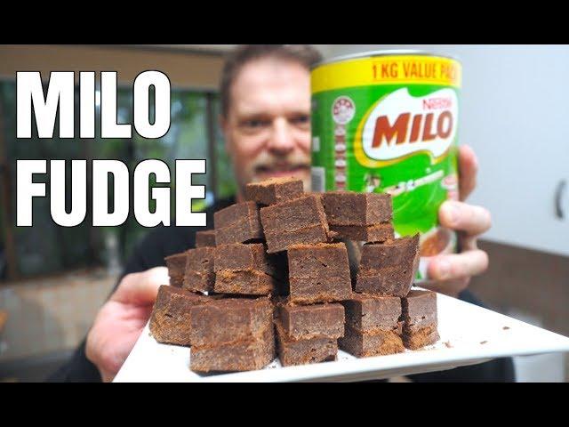 How to Make Milo Fudge - 3 Ingredients - Greg's Kitchen