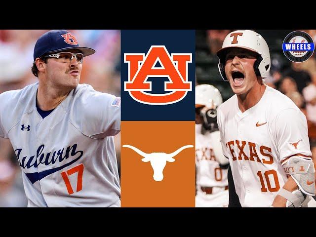 #8 Auburn vs #1 Texas (G1) | 2025 College Baseball Highlights