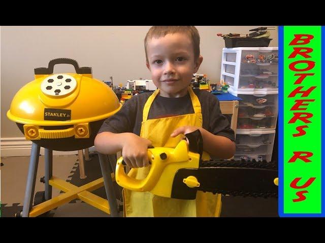 STANLEY® Jr. Toys Play Along | Toy Chainsaw | BBQ Grill | Circular Saw | Power Drill