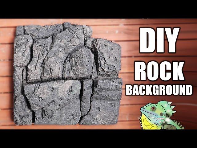 DIY 3D Rock Background For Reptiles!!