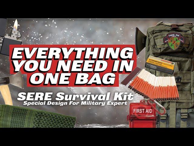 Military Grade Survival Kit - SERE Survival Kit - Ultimate Survival Gear for Bug Out Situations