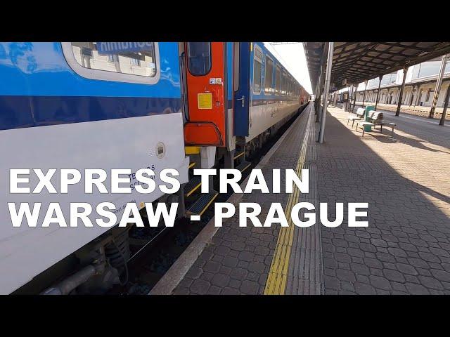 Train from Warsaw to Prague / Czech Railways / Route of train: Terespol - Praha - Budapest