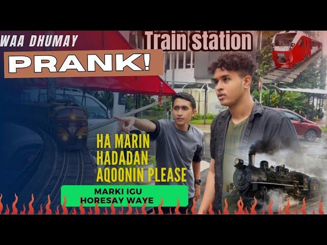 PRANK KII UGU XUMAA ABID MAXAMED KU SAMEEYAY ROOB ASOO DA OOYO TRAIN STATION KA UGU DHUUNTAY QEYLO 