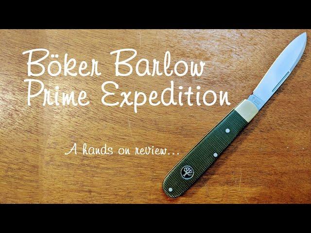 Böker Barlow Prime Expedition traditional slip joint folding pocket knife - hands on review