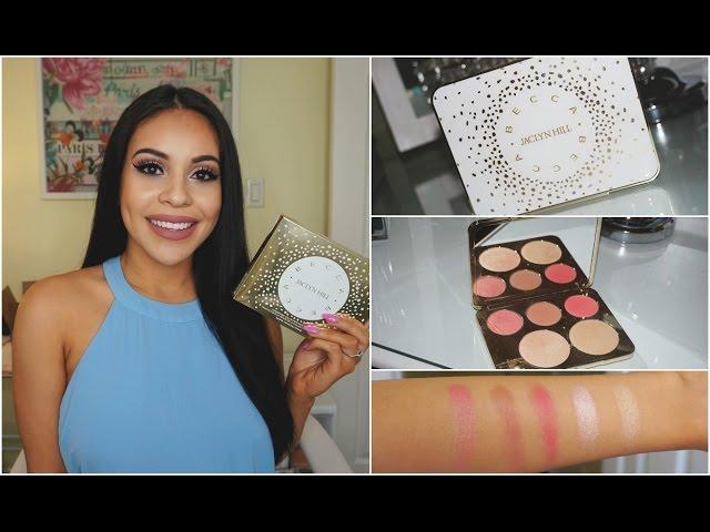 FIRST IMPRESSION: Jaclyn Hill x Becca Champagne Collection Face Palette | Review & Swatches + DEMO!