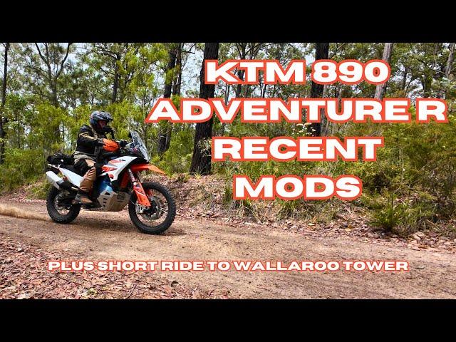 Latest Mods to the KTM 890 Adventure R and a Ride to Wallaroo Tower